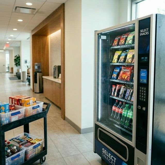 Vending service illustration